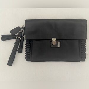 Coach Black Leather clutch/ wristlet Bag